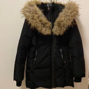 Black mackage kids coat size 10